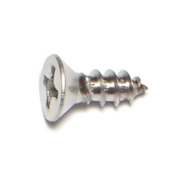 Midwest Fastener Sheet Metal Screw, #6 x 3/8 in, 18-8 Stainless Steel Flat Head Phillips Drive, 40 PK 35868 - main